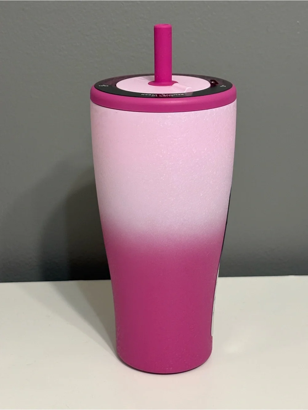 BrüMate ERA 30oz Pink Ombre frosted rose Leakproof Straw Tumbler